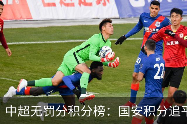 中超无罚分积分榜：国安积分追平成都，胜负关系劣势暂居第二