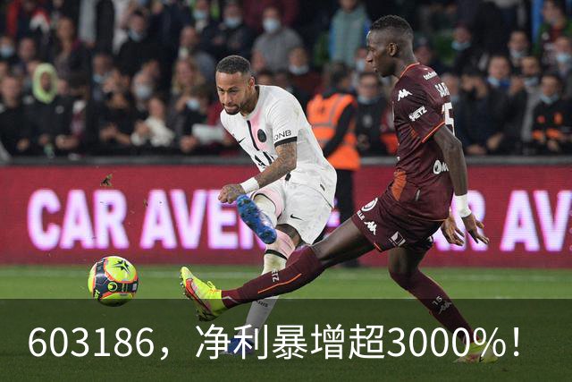 603186，净利暴增超3000%！